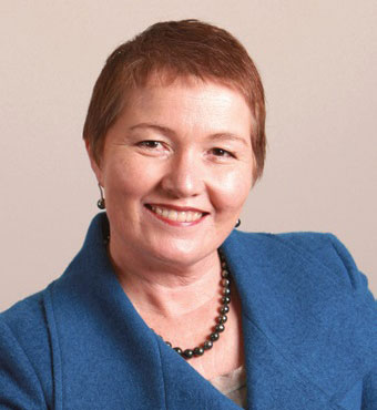 Head and shoulders of Ms Kylie Emery, Branch Manager, Policy and Strategy, wearing a blue jacket.