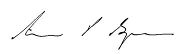 signature of Prof Aidan Byrne, Chief Executive Officer