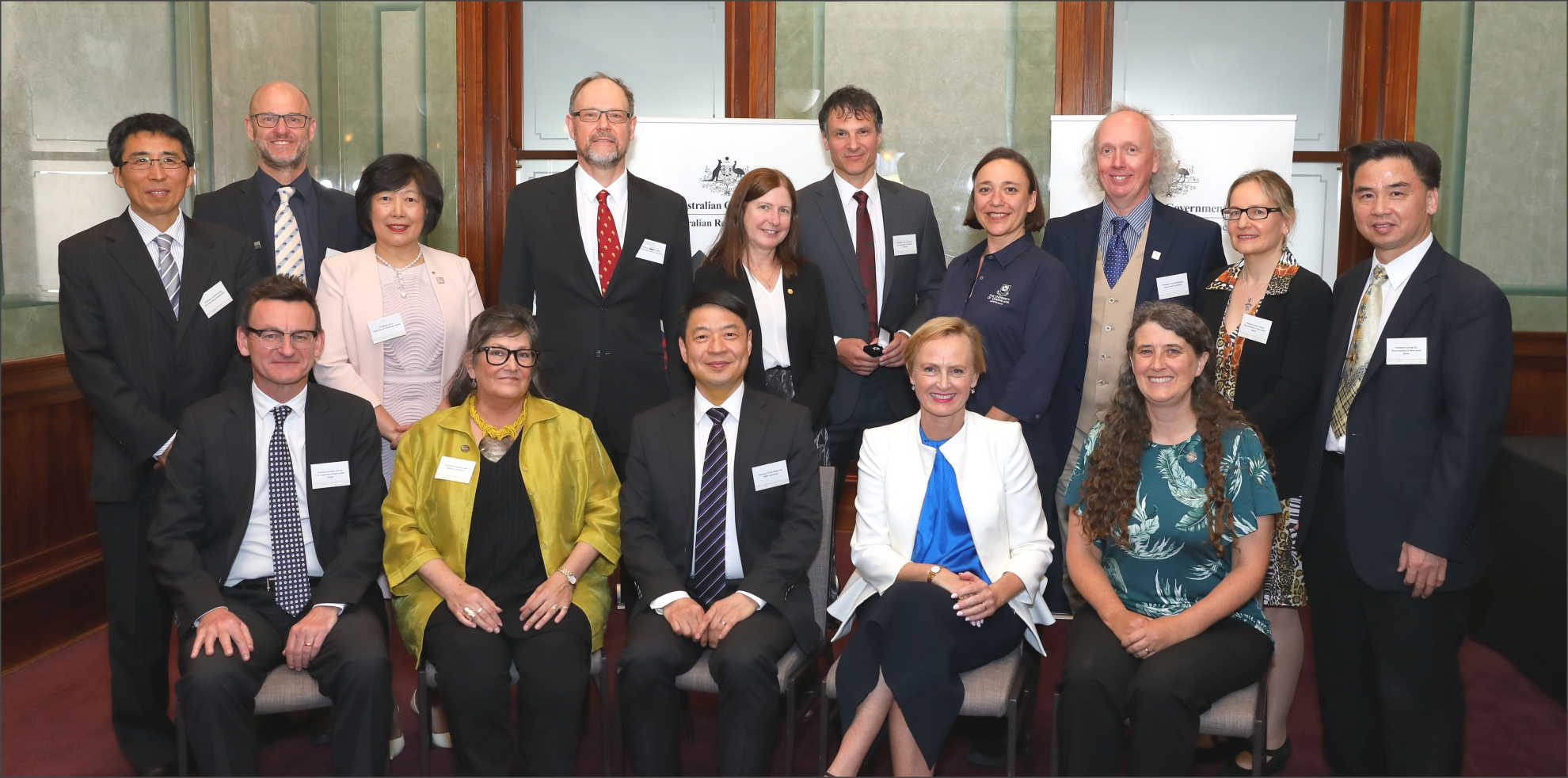 Photo of 2019 Australian Laureate Fellows with Dr Katie Allen MP