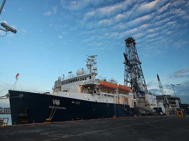 The IODP ship JOIDES Resolution which works in the Australian region. Image courtesy Takuya Sagawa.