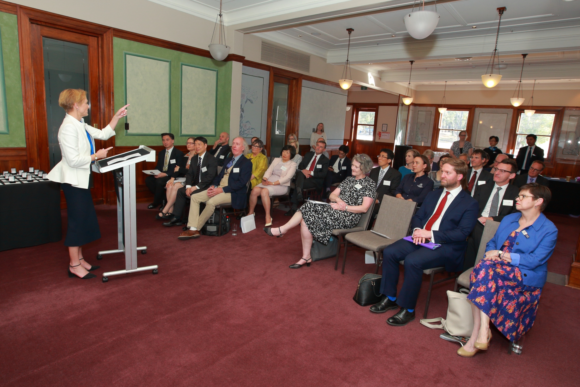 Dr Katie Allen MP speaking at 2019 Australian Laureate Fellowships pin ceremony