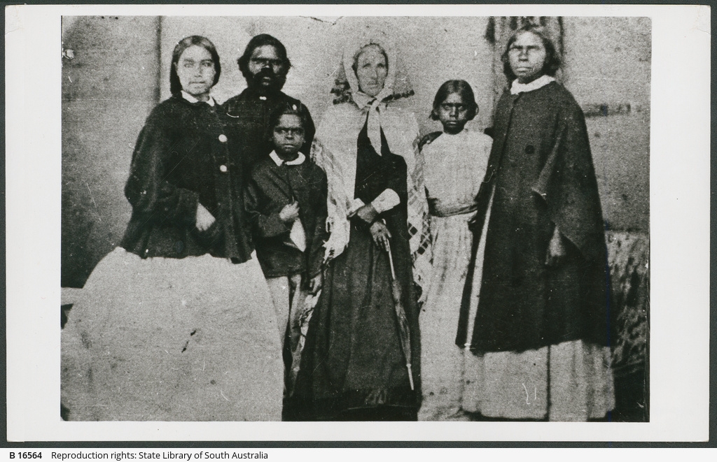 Annie Brice, on far right, c.1869