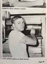 Image: Interviewee Dennis Jeffrey, working as a cook on HMAS Vendetta on its 1968–69 tour in Vietnam.