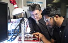 working with the 3D bioprinter working with the 3D bioprinter