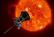 satellite and the sun satellite and the sun