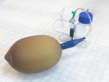 The simple DIY pump made from a balloon and stockings. The simple DIY pump made from a balloon and stockings.