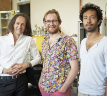 Professor Andrea Morello, Dr Vincent Mourik and Dr Serwan Asaad. Picture: UNSW Professor Andrea Morello, Dr Vincent Mourik and Dr Serwan Asaad. Picture: UNSW
