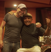 Director and ARC DECRA Tom Murray with Balang T.E. Lewis in 2018. Credit: Tarpaulin Productions Director and ARC DECRA Tom Murray with Balang T.E. Lewis in 2018. Credit: Tarpaulin Productions