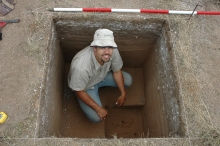 Dr Christopher Wilson has worked at the excavation since before 2008 when the artefact was found. Dr Christopher Wilson has worked at the excavation since before 2008 when the artefact was found.