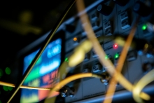 Image from the laser lab at The University of Melbourne. Gavan Mitchell & Michelle Gough. Image from the laser lab at The University of Melbourne. Gavan Mitchell & Michelle Gough.