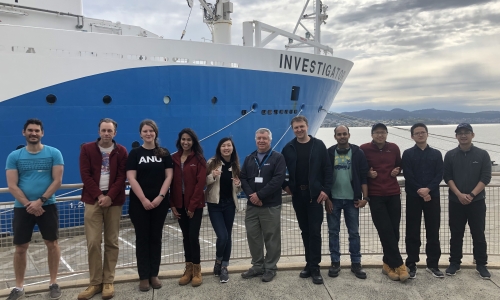 The research team after their return to Hobart. Credit:  Professor Hrvoje Tkalčić