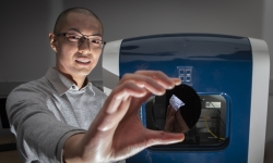 Dr Sherman Wong worked on the study of the new type of silicon for his PhD at ANU