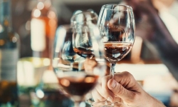 Wine tasting.