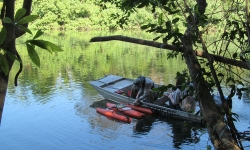 DES Water Quality & Investigations (WQI) team members on the Mulgrave River. 