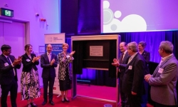 ARC Executive Director Professor Alison Ross (second from left) attends the official launch of the ARC Industrial Transformation Research Hub for Future Digital Manufacturing. 