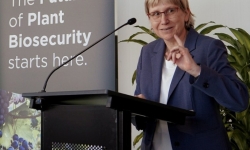ARC CEO Professor Ute Roessner at the launch of the ARC Training Centre in Plant Biosecurity.
