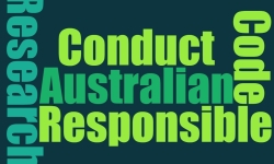 Word cloud for Revised code of responsible research conduct Word cloud for Revised code of responsible research conduct