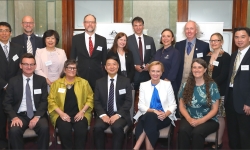 Photo of 2019 Australian Laureate Fellows with Dr Katie Allen MP Photo of 2019 Australian Laureate Fellows with Dr Katie Allen MP