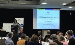Image: ARC Executive Director, Dr Fiona Cameron, giving a presentation at the Forum. Image: ARC Executive Director, Dr Fiona Cameron, giving a presentation at the Forum.