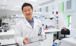 Image: Distinguished Professor Dayong Jin, ARC Future Fellow, and Director of the IDEAL Hub, in the lab. Image courtesy: Professor Dayong Jin. Photographer: Anna Zhu. Image: Distinguished Professor Dayong Jin, ARC Future Fellow, and Director of the IDEAL Hub, in the lab. Image courtesy: Professor Dayong Jin. Photographer: Anna Zhu.