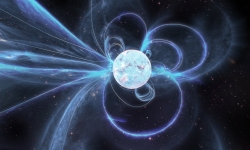 Artist’s impression of the active magnetar Swift J1818.0-1607. Image by Carl Knox, OzGrav Artist’s impression of the active magnetar Swift J1818.0-1607. Image by Carl Knox, OzGrav