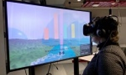 Image: The PARADISEC virtual reality system on display at University of Melbourne.