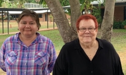Batchelor Dr Sue Stanton, and Alyawarre woman, Associate Professor Kathryn Gilbey