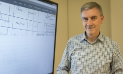 Professor Mark Finnane working with data from the Prosecution Project Professor Mark Finnane working with data from the Prosecution Project