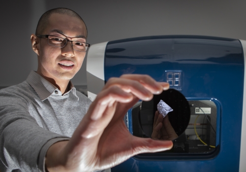 Dr Sherman Wong worked on the study of the new type of silicon for his PhD at ANU