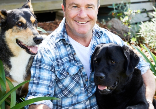 Professor Paul McGreevy and his Labrador retriever, Bundy.
