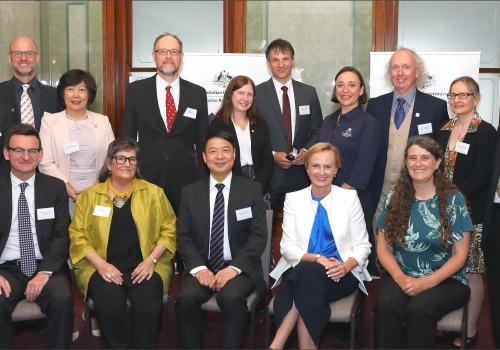 Photo of 2019 Australian Laureate Fellows with Dr Katie Allen MP Photo of 2019 Australian Laureate Fellows with Dr Katie Allen MP