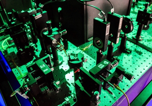 Griffith University’s apparatus for accurately measuring the polarisation of photons. Random bits in, photons in, quantum experiment data out! Griffith University’s apparatus for accurately measuring the polarisation of photons. Random bits in, photons in, quantum experiment data out!