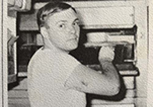 Image: Interviewee Dennis Jeffrey, working as a cook on HMAS Vendetta on its 1968–69 tour in Vietnam.