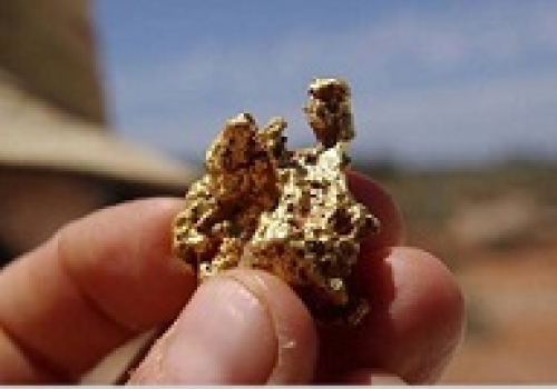 Image: Gold nugget found in the field.