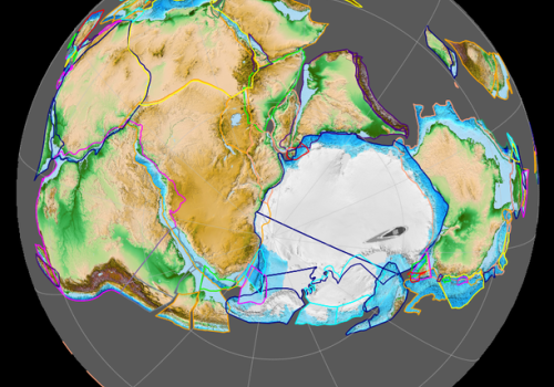 An image of Gondwana, made using GPlates software. Credit: Wikimedia Commons (CC BY-SA 4.0) An image of Gondwana, made using GPlates software. Credit: Wikimedia Commons (CC BY-SA 4.0)