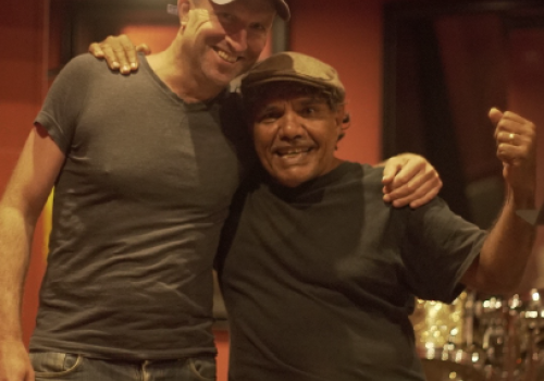 Director and ARC DECRA Tom Murray with Balang T.E. Lewis in 2018. Credit: Tarpaulin Productions Director and ARC DECRA Tom Murray with Balang T.E. Lewis in 2018. Credit: Tarpaulin Productions