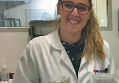 Annamaria de Rosa working in the lab to explore the diversity and function of aquaporins inside plant cells. Credit: Dr Tory Clark, CoETP. Annamaria de Rosa working in the lab to explore the diversity and function of aquaporins inside plant cells. Credit: Dr Tory Clark, CoETP.