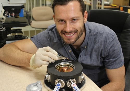 FLEET PhD student Matthias Wurdack (Credit: Phil Dooley ANU) FLEET PhD student Matthias Wurdack (Credit: Phil Dooley ANU)