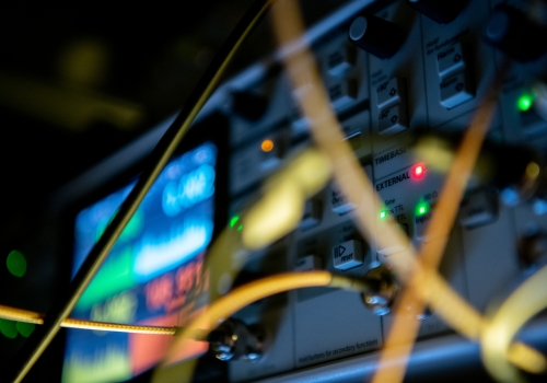 Image from the laser lab at The University of Melbourne. Gavan Mitchell & Michelle Gough. Image from the laser lab at The University of Melbourne. Gavan Mitchell & Michelle Gough.