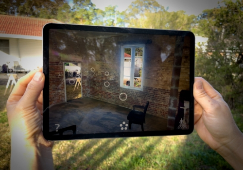 Hard place/Good place is a creative research project examining lived experiences of being in a ‘hard place’ or a ‘good place’ using augmented reality. Hard place/Good place is a creative research project examining lived experiences of being in a ‘hard place’ or a ‘good place’ using augmented reality.