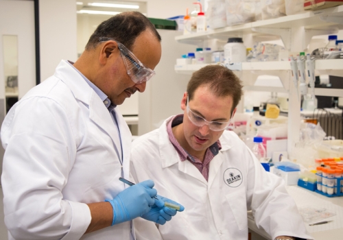 Image: Researchers from Deakin’s Institute for Frontier Materials (IFM), Dr Rangam Rajkhowa and Dr Ben Allardyce. Image courtesy: Deakin University. Image: Researchers from Deakin’s Institute for Frontier Materials (IFM), Dr Rangam Rajkhowa and Dr Ben Allardyce. Image courtesy: Deakin University.