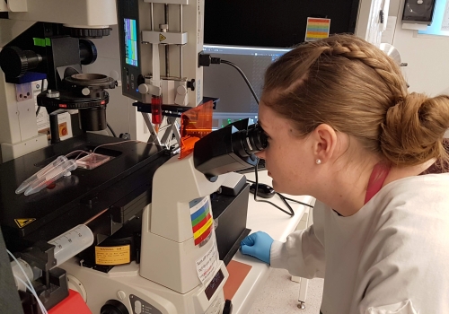 Future Industries Institute researcher Dr Marnie Winter at work in the lab Future Industries Institute researcher Dr Marnie Winter at work in the lab