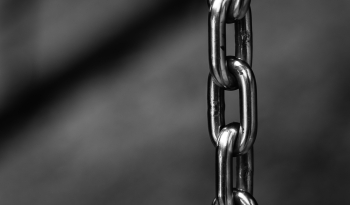 Grayscale Photography of Chain