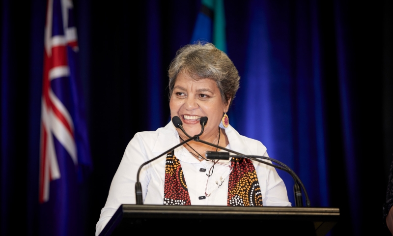 Associate Professor Linda Ford presenting the 2019 Charles Perkins Oration.