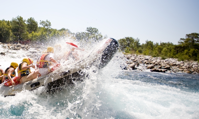 White water rafting.